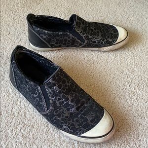 *DONATED* COACH | black slip-on sneakers